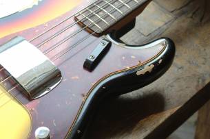 FENDER Custom Shop 1964 Precision Bass Relic Bleached 3-Tone Sunburst, HARDCASE, PAPERS, 4, 10 KG