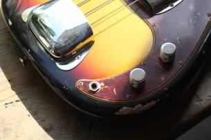 FENDER Custom Shop 1964 Precision Bass Relic Bleached 3-Tone Sunburst, HARDCASE, PAPERS, 4, 10 KG