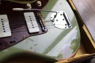 FENDER Custom Shop ´62 Jazzmaster Heavy Relic Maple Neck, Fade Aged Sweet Pea Green HARDCASE, 3, 8 KG