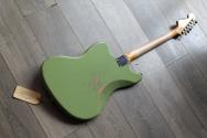 FENDER Custom Shop ´62 Jazzmaster Heavy Relic Maple Neck, Fade Aged Sweet Pea Green HARDCASE, 3, 8 KG