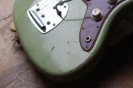 FENDER Custom Shop ´62 Jazzmaster Heavy Relic Maple Neck, Fade Aged Sweet Pea Green HARDCASE, 3, 8 KG