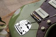 FENDER Custom Shop ´62 Jazzmaster Heavy Relic Maple Neck, Fade Aged Sweet Pea Green HARDCASE, 3, 8 KG