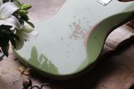 FENDER Custom Shop ´62 Jazzmaster Heavy Relic Maple Neck, Fade Aged Sweet Pea Green HARDCASE, 3, 8 KG