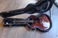 SEVENTY SEVEN "EXRU-STD /S JT 335 Japan P-90 Aged Red " by Bacchus Guitars