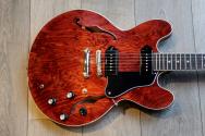 SEVENTY SEVEN "EXRU-STD /S JT 335 Japan P-90 Aged Red " by Bacchus Guitars