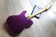 FENDER Custom Shop Limited P90 Tele Thinline Journeyman Relic Aged Magenta Sparkle, HARDCASE, 3, 23