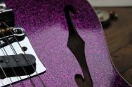 FENDER Custom Shop Limited P90 Tele Thinline Journeyman Relic Aged Magenta Sparkle, HARDCASE, 3, 23