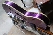 FENDER Custom Shop Limited P90 Tele Thinline Journeyman Relic Aged Magenta Sparkle, HARDCASE, 3, 23