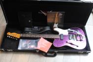 FENDER Custom Shop Limited P90 Tele Thinline Journeyman Relic Aged Magenta Sparkle, HARDCASE, 3, 23