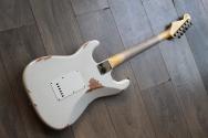 FENDER Custom Shop Limited Edition 1964 L-Series Stratocaster Heavy Relic, 3A Rosewood Fingerboard, Aged Olympic White, HARDCASE