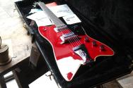 GRETSCH "G6199 Billy-Bo, "G" Cutout Tailpiece, TV Jones®, Rosewood Fingerboard, Firebird Red" HARDCASE, PAPERS