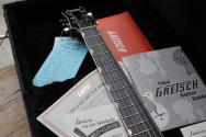 GRETSCH "G6199 Billy-Bo, "G" Cutout Tailpiece, TV Jones®, Rosewood Fingerboard, Firebird Red" HARDCASE, PAPERS
