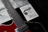 GRETSCH "G6199 Billy-Bo, "G" Cutout Tailpiece, TV Jones®, Rosewood Fingerboard, Firebird Red" HARDCASE, PAPERS