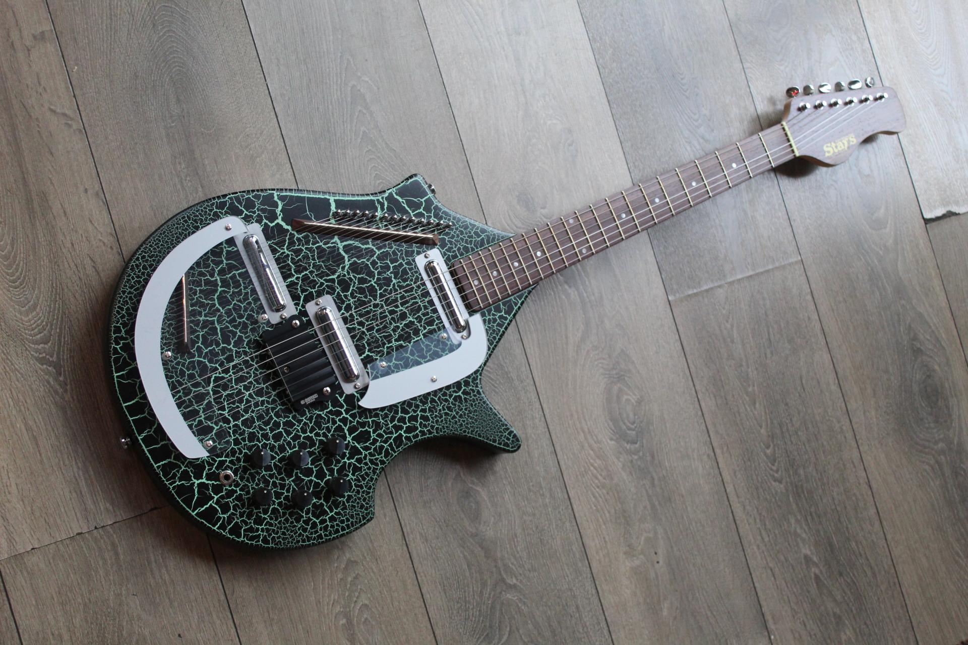 Stars Electric Sitar 美品 Stars Electric Sitar [ELS-1] (White Crack/WH) 【キズあり特価