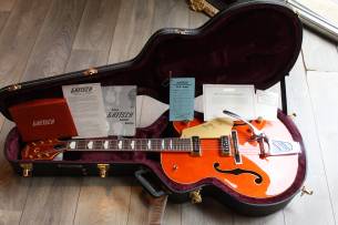 GRETSCH G6120DE Duane Eddy Signature Hollow Body Desert Sunrise, Hardcase, Papers, 3, 18 KG