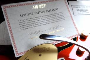 GRETSCH G6120DE Duane Eddy Signature Hollow Body Desert Sunrise, Hardcase, Papers, 3, 18 KG