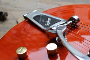 GRETSCH G6120DE Duane Eddy Signature Hollow Body Desert Sunrise, Hardcase, Papers, 3, 18 KG