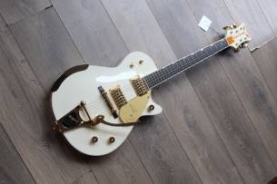 GRETSCH G6134T-58 Vintage Select ’58 Penguin with Bigsby, TV Jones, Vintage White, HARDCASE, 3, 78 KG