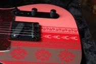 Monster Hunter Rathalos Telecaster, Rosewood Fingerboard, Rathalos Red, HARDCASE, 3, 59 KG