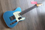 FENDER "American Ultra Luxe Vintage '60s Telecaster Custom, Lake Placid Blue, HARDCASE, 3, 53 KG