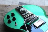 VINTAGE "Limited Green Sparkle VS6 ReIssued Vibrola Tailpiece" GIGBAG, 3, 68 KG