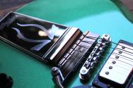 VINTAGE "Limited Green Sparkle VS6 ReIssued Vibrola Tailpiece" GIGBAG, 3, 68 KG