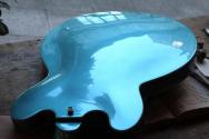 VINTAGE "VSA500B with Bigsby, Gun Hill Blue" 3, 95 KG