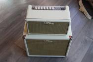 VINTAGE "Retro 25 Head 25W Bluetooth Guitar Amplifier with Drum Machine in Vintage White + Retro 110 Cabinet"