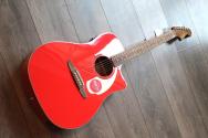 FENDER "California Standard Redondo™ CE, Spruce Top, Ivory Pickguard, Fiesta Red"