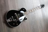 GRETSCH "G6128T-GH George Harrison Signature Duo Jet™ with Bigsby, Rosewood Fingerboard, Black" HARDCASE, PAPERS