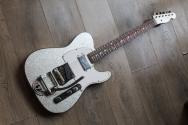 FENDER Custom Shop Limited CuNiFe Telecaster Custom Journeyman Relic, Silver Sparkle HARDCASE, 3, 75 KG
