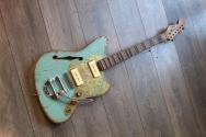 PAOLETTI GUITARS "Paoletti 112 Lounge 2P90 Relic with Bigsby Saga Green" HARDCASE, PAPERS, STRAP, 3, 83 KG