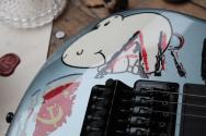 FENDER "Tom Morello "Arm The Homeless", Rosewood Fingerboard, Blue Ice Metallic, Deluxe Black Hardshell"