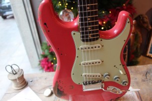 FENDER "Custom Shop Michael Landau Signature 1963 Stratocaster Fiesta Red" HARDCASE, PAPERS