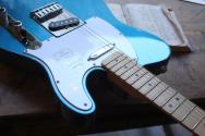 Fender Standard Telecaster, Maple Fingerboard, White Pickguard, Aqua Marine Metallic