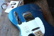 Fender Standard Telecaster, Maple Fingerboard, White Pickguard, Aqua Marine Metallic
