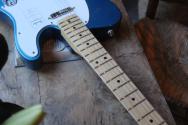 Fender Standard Telecaster, Maple Fingerboard, White Pickguard, Aqua Marine Metallic