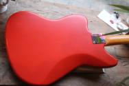 DEL TONE "JM-Style Fiesta Red Matching Headstock, Aged" HARDCASE, PAPERS