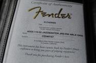 FENDER "Custom Shop 62 Jazzmaster JRN RW Aged Black, Gold Hardware" UNIQUE, 1 of 1