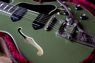 EASTMAN "LIMITED T64/TV LTD OD 16" Thinline Lollar P-90 BigsbY, Olive Drap" HARDCASE,ONLY 20 PIECES MADE!