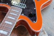 VINTAGE Revo Series 'Surfmaster' Thinline Twin, Trans Orange, 3, 36 KG