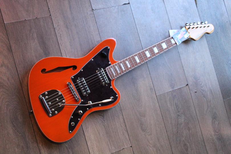 VINTAGE Revo Series 'Surfmaster' Thinline Twin, Trans Orange, 3, 36 KG