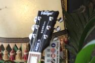 VINTAGE REVO Series 'Custom Supreme' Baritone VI Semi-Acoustic Guitar ~ Tobacco Sunburst