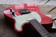 SUHR"LIMITED Classic T Vintage Fiesta Red" GIGBAG, PAPERS