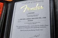 FENDER "Michael Landau Signature 1968 Stratocaster, Round-Laminated Rosewood, Bleached 3-Color Sunburst" HARDCASE, PAPERS