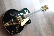 GRETSCH "G6136TG-58 Limited Edition 1958 Custom Falcon™ with Bigsby, Ebony Fingerboard, Emerald Night" HARDCASE , PAPERS