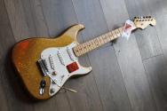 GVT "Double Cut Custom Special 1956 Gold Glitter Sparkle (Nitro Finish, Maple Neck)" HARDCASE,3, 41 KG