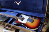 FENDER "Limited for ESTUDIO 54 JL-25 515 B5 1960 Tele Custom Esquire Relic 3 Tone Sunburst" HARDCASE, 3, 12 KG
