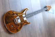 PRS "DGT Semi-Hollow Electric Guitar, Tiger Eye, Moons" HARDCASE