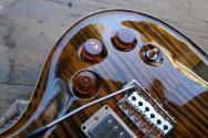 PRS "DGT Semi-Hollow Electric Guitar, Tiger Eye, Moons" HARDCASE